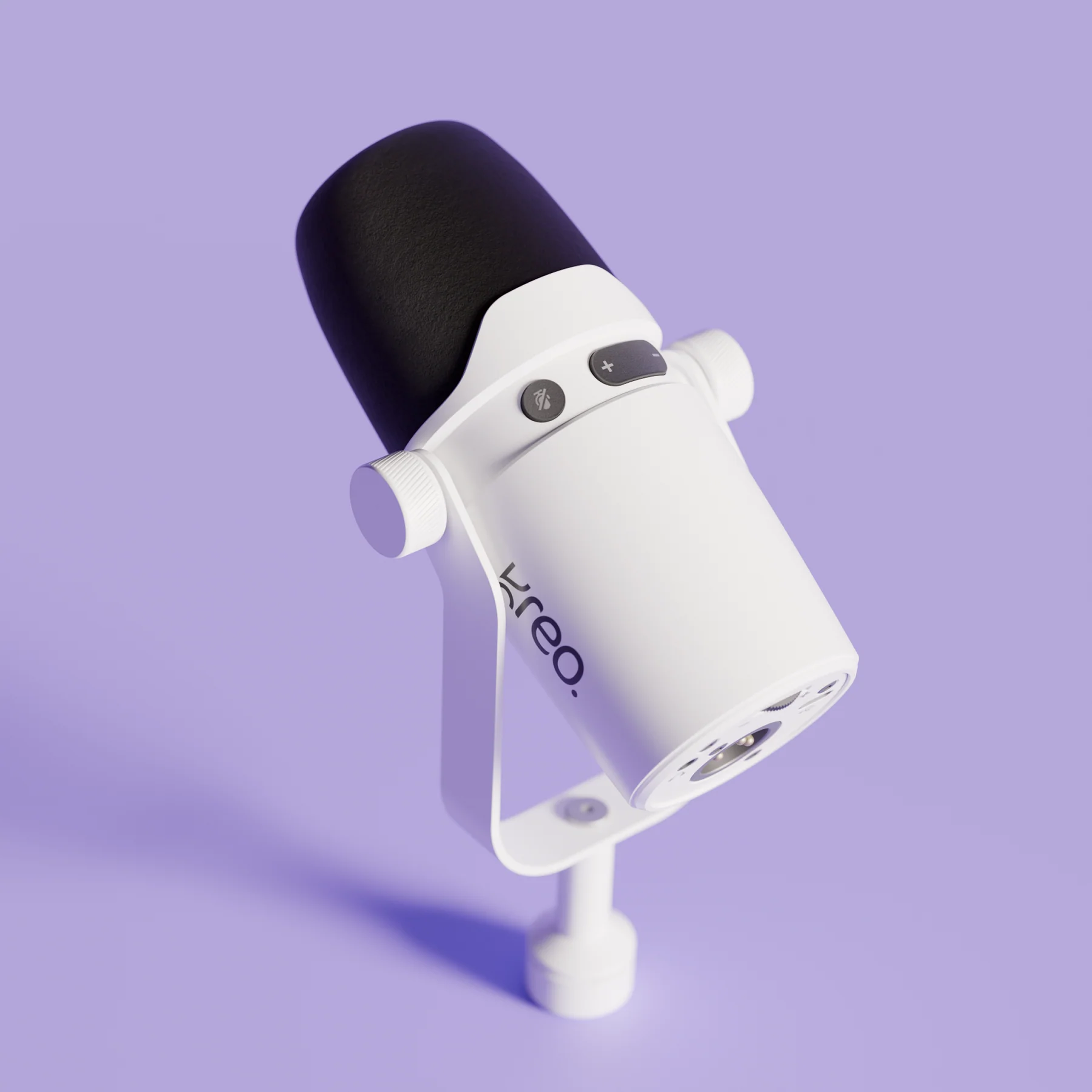 Kast White Dynamic Microphone