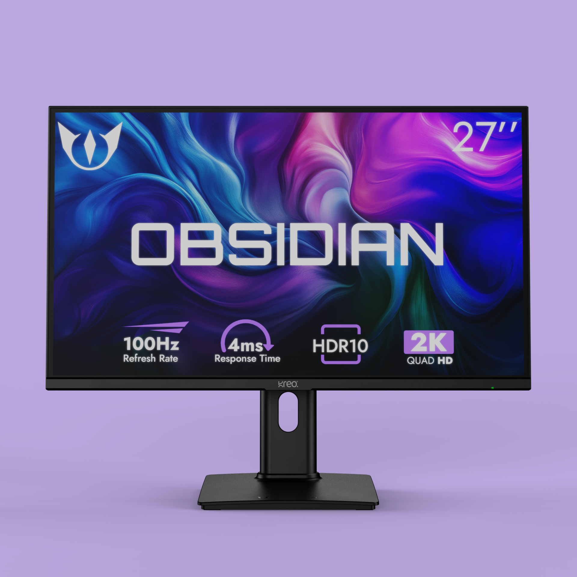Obsidian 27" 100Hz 2K 1440p QHD IPS Monitor