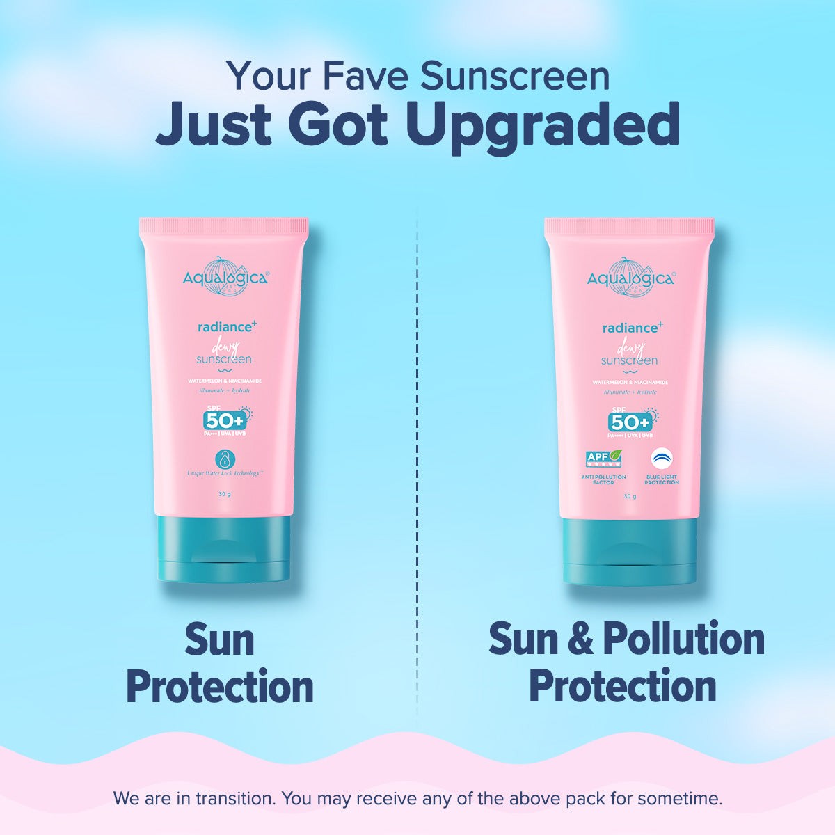 Radiance+ Dewy Sunscreen In-Vivo Tested with Watermelon & Niacinamide with SPF 50 & PA++++ - 30g