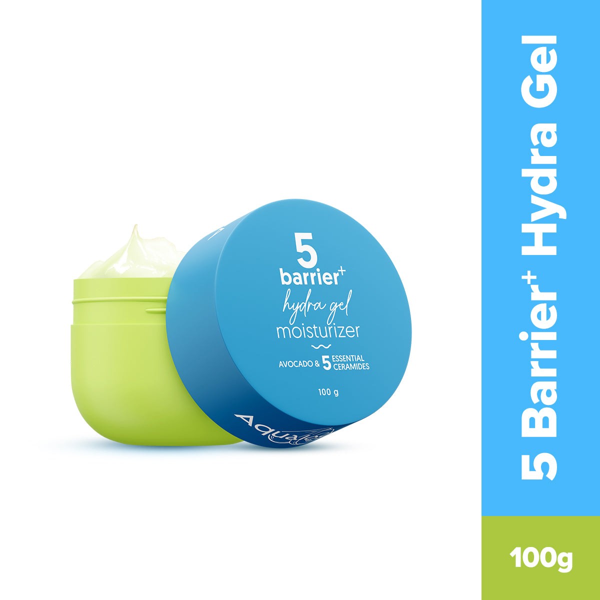 Aqualogica 5 Barrier Hydra Gel jar with avocado