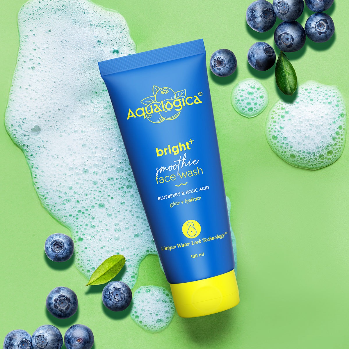 Aqualogica bright smoothie face wash blueberry