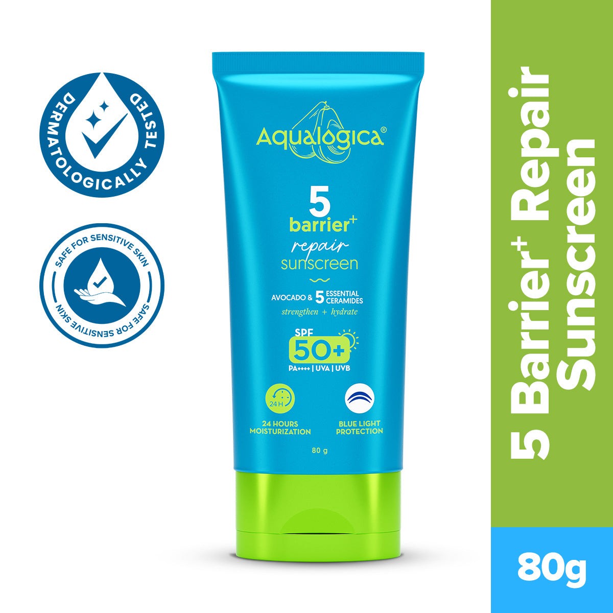 Aqualogica 5 barrier repair sunscreen 80g avocado ceramides