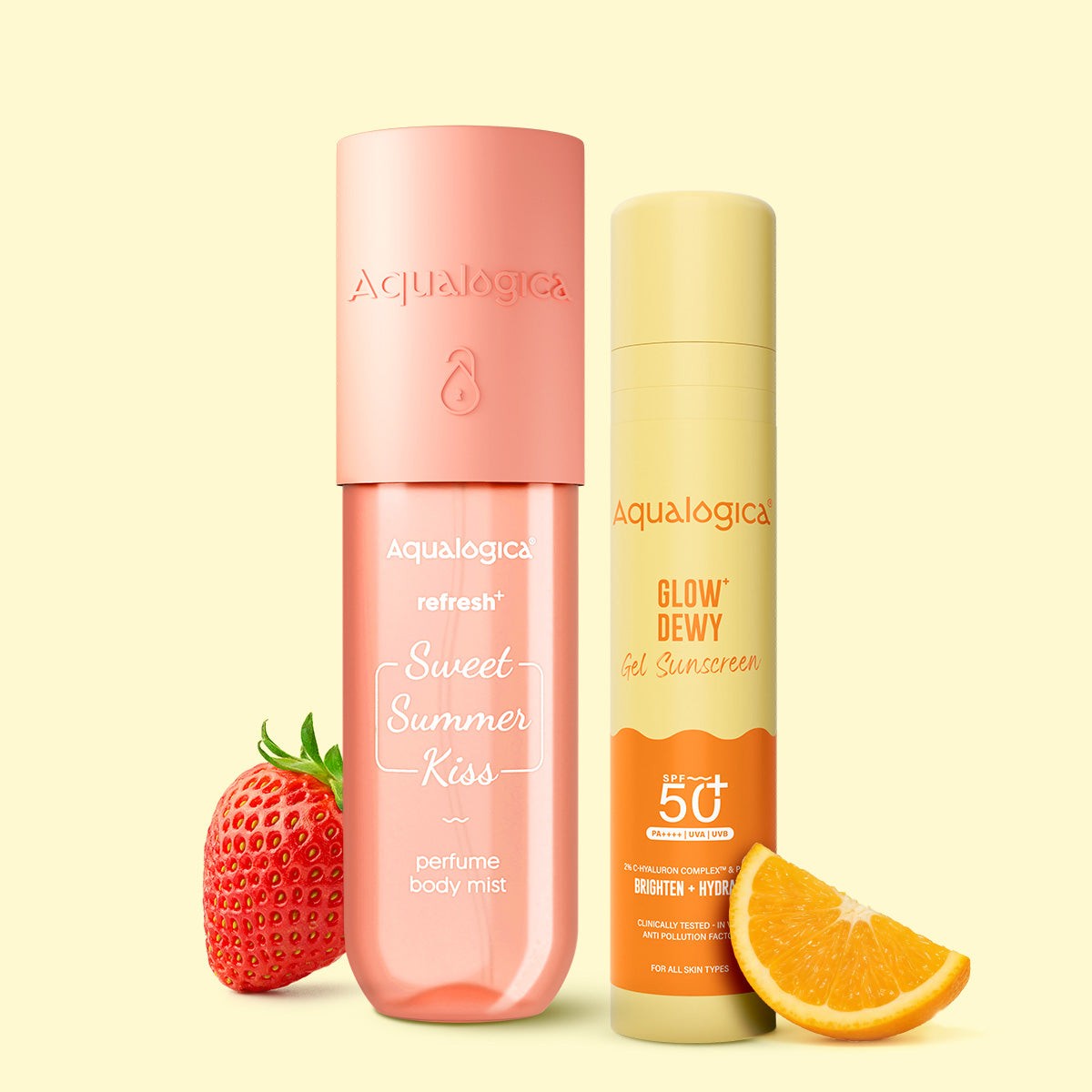 Refresh+ Sweet Summer Kiss Perfume Body Mist & Glow+ Dewy Sunscreen