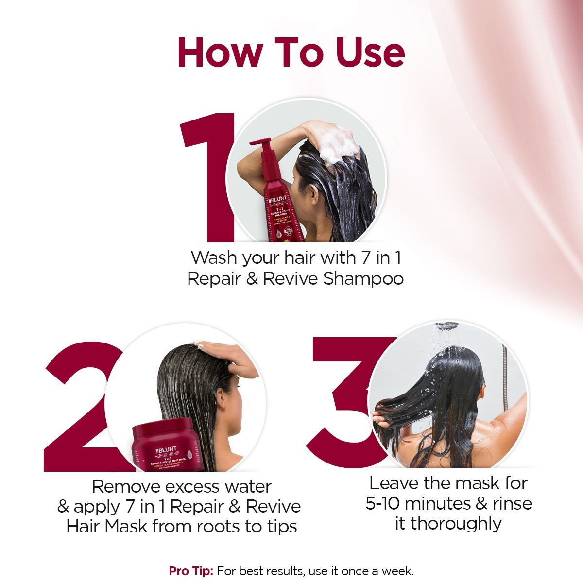 Deal 7 in 1 Repair & Revive Hair Mask for Up to 100% Damage Repair* - 120g