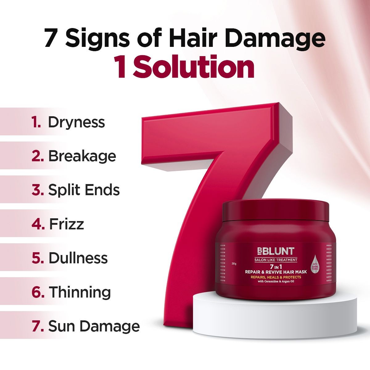 Deal 7 in 1 Repair & Revive Hair Mask for Up to 100% Damage Repair* - 120g