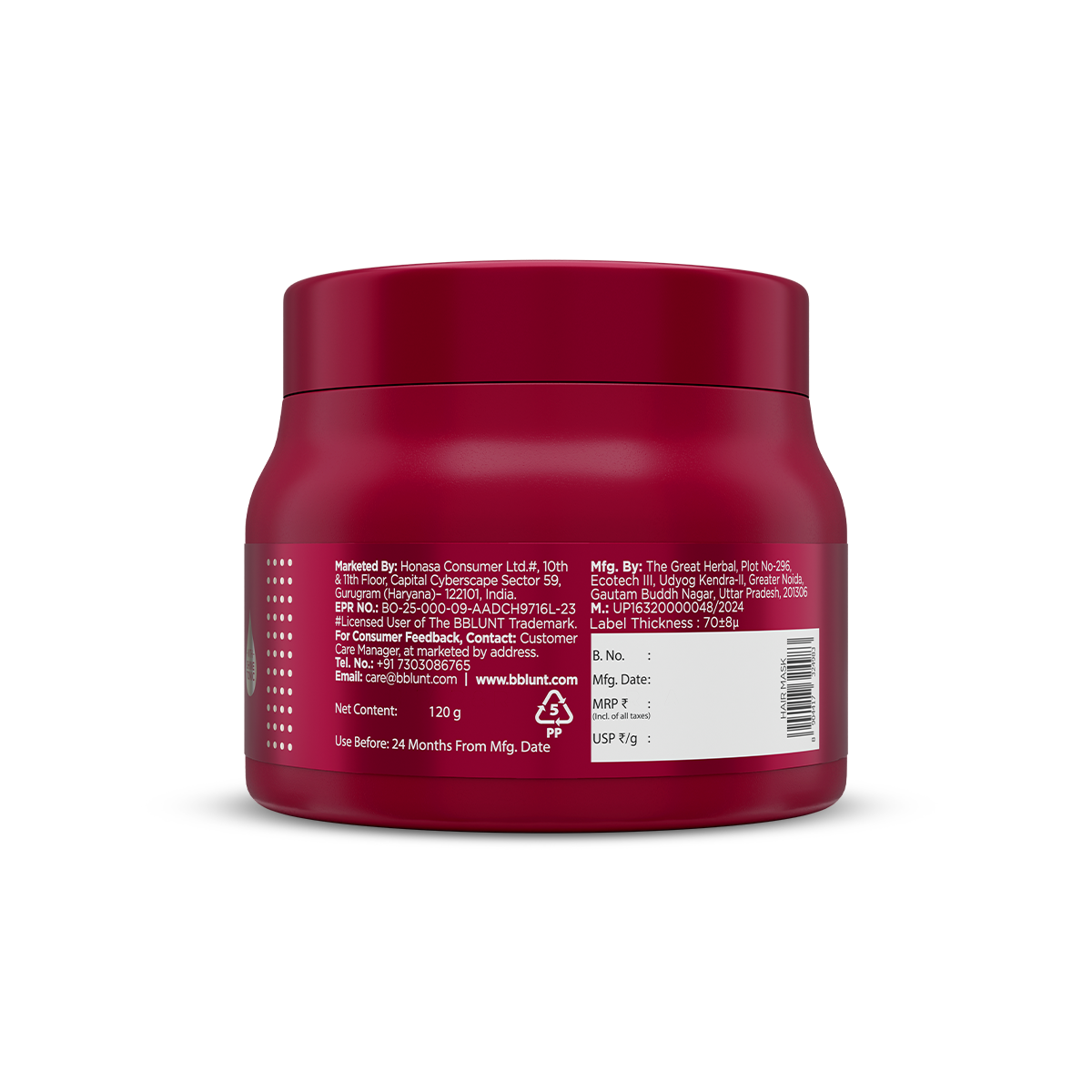 Deal 7 in 1 Repair & Revive Hair Mask for Up to 100% Damage Repair* - 120g