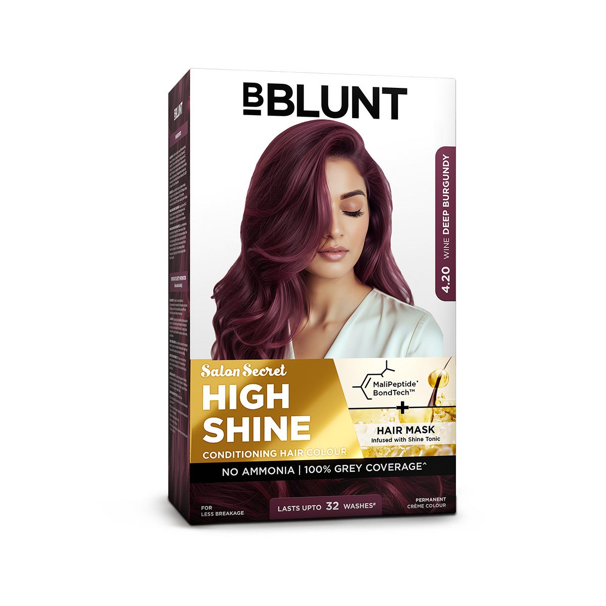 High Shine Conditioning Hair Colour - Wine Deep Burgundy (Shade 4.20)