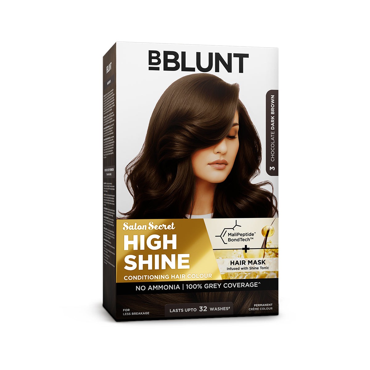 High Shine Conditioning Hair Colour - Chocolate Dark Brown (Shade 3)